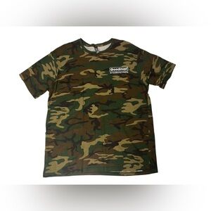 Camo t shirt graphic promotional size large
